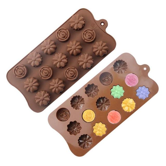 DIY Chocolate Silicone Mold Food Grade Silicone Flower Mold Cake Baking  Design Donuts Candy Mold Decoration Kitchen - AliExpress